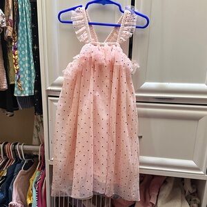 Pink Polka Dot MUDPIE Tulle birthday Dress